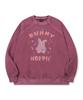 CPGN STUDIO Pastel Bunny Raglan Pigment Sweatshirt Dusty Pink