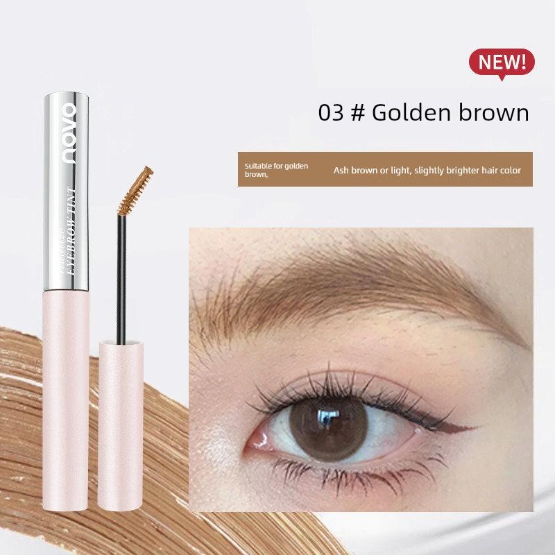 Novo Eyebrow Dye Light Color Korean Style Pink Brown Waterproof Sweat-Proof Long-Lasting Non-Fading Wild Eyebrow Pencil for Women Styling Beginners