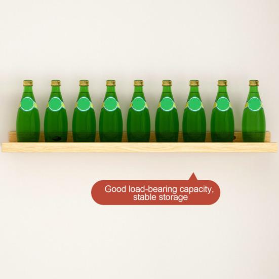 Yousheng Modern Wall Mounted Storage Rack Strong Load-bearing Simple Installation Bathroom Floating Shelves Display Organizer