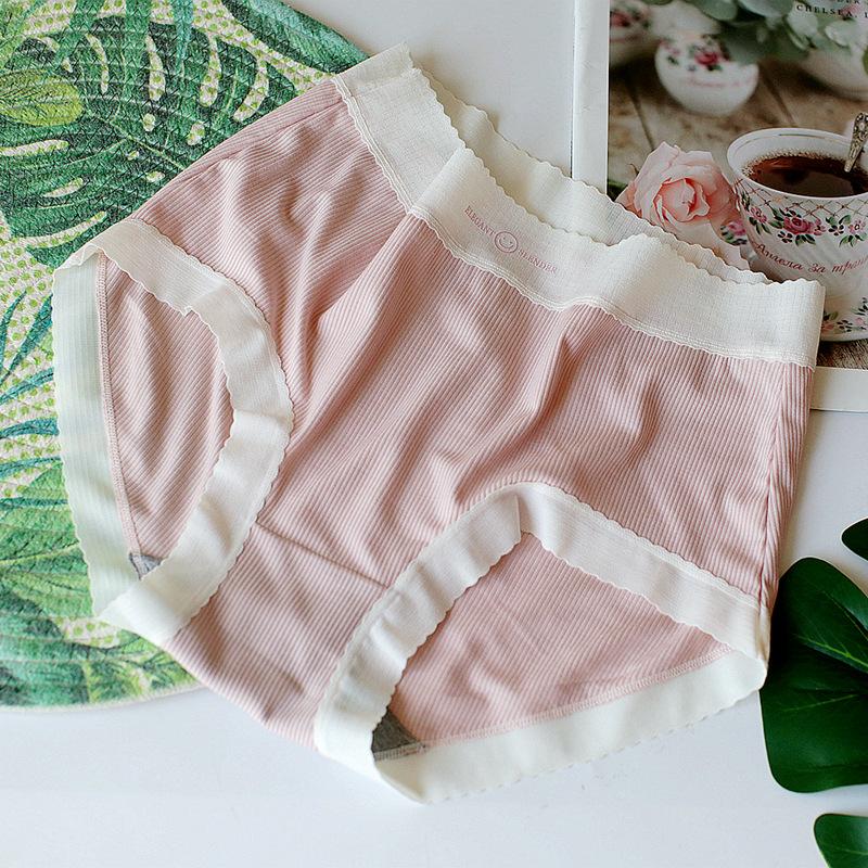 Threaded Lace Underwear Package Hip Mid-waist Women's Panty Triangle Panties Breathable Comfortable Panties