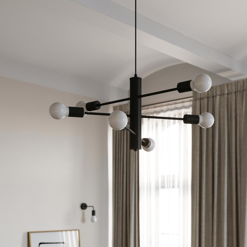 Lampa Wisząca Oralia 3 E27 Czarny Lumilo 03.115.03