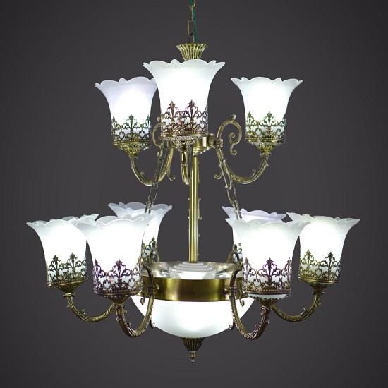 Prop It Up Crown 8811 античная отделка 5 ламп 25 Вт люстра, подвесной потолочный светильник Электрический, Металл