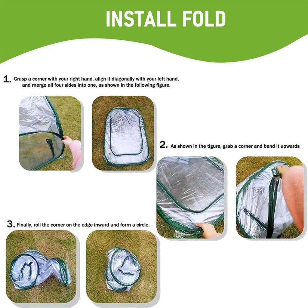 Мини-парник Овощи Зимнее укрытие Защита растений Зеленый дом для садоводов огородников новичков Овощи Фрукты