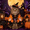Decorative Pet Cape Halloween Cat Witch Costume Cute Ghost Cloak Funny Party Costume Festival Outfit Kitty Cosplay for Holiday Accessories