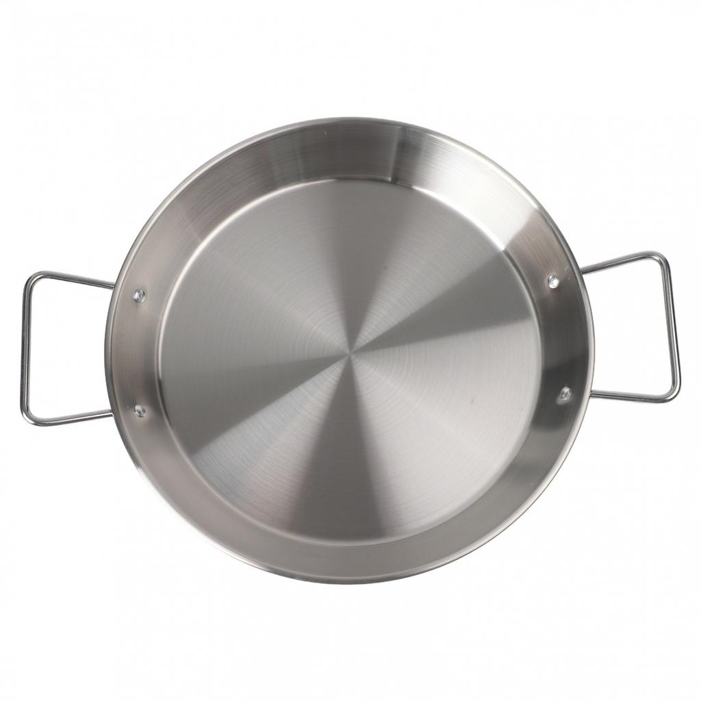 Paella Cooking Pot Stainless Steel Pot Ergonomic Handles High Temperature Safe