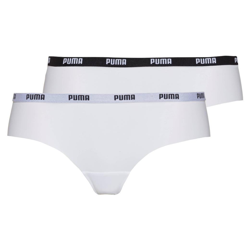 Puma Brazilian Briefs 2 Pack, Womens White Panties