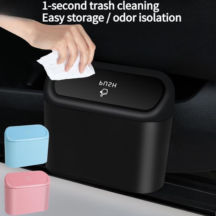 1PC car trash can home car dual-purpose car side door hanging storage box mini creative car trash can