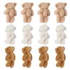 12 Pcs Mini Stuffed Bears Comfortable Soft Cute Mini Teddy Plush Toy for Wedding Birthday
