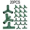 Соединитель для поддержки растений 16 мм Круглая труба Фиксированное соединение Тройник Четверник Пятерник Соединитель для строительства тепличного каркаса