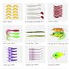 122pcs/set Multi Fishing Lure Mixed Colors Plastic Metal Bait Soft Lure Kit Fishing Tackle Wobbler