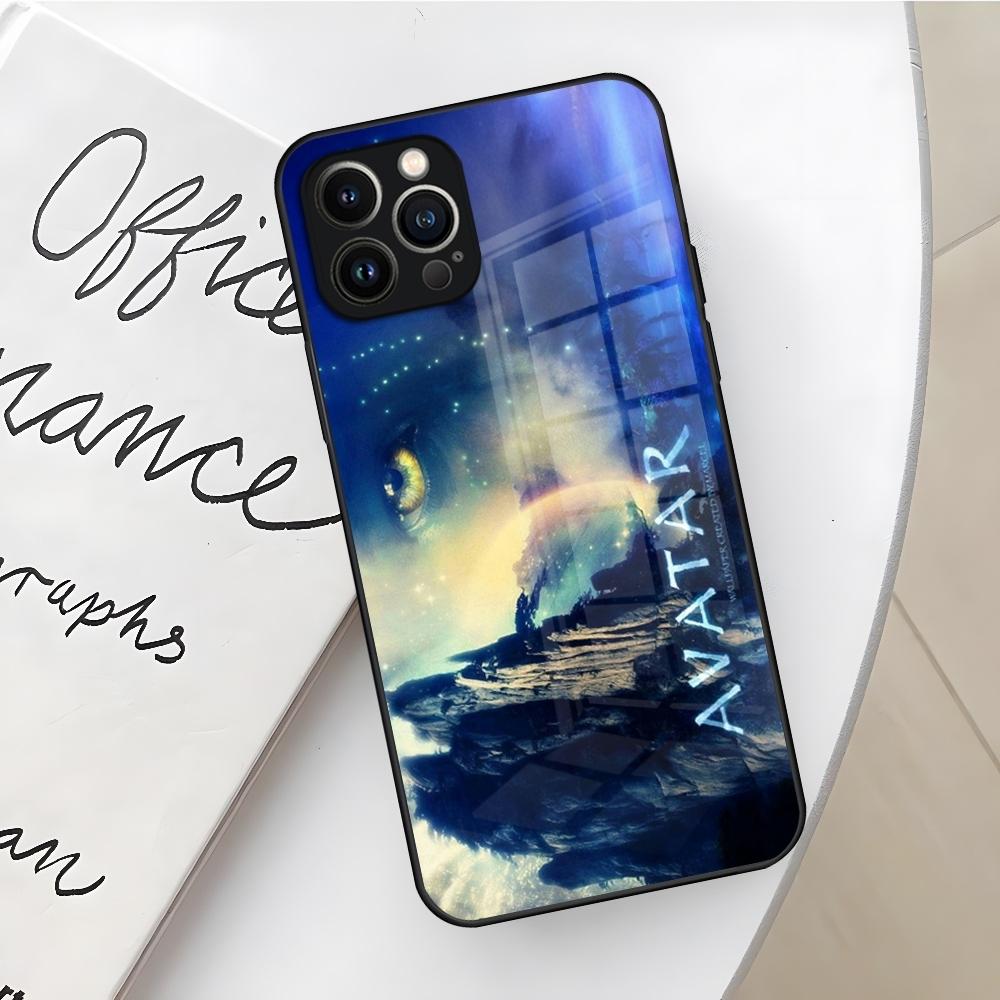 Чехол для телефона Аватар Путь воды для Iphone 17 16 Air 15 14 12 11 13 Pro Max Mini X Xr Xs Se Puls стеклянный Чехол