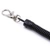 Черный автомобильный брелок для ключей, пружинная веревка, телескопическая веревка, безопасный анти-потерянный брелок для ключей