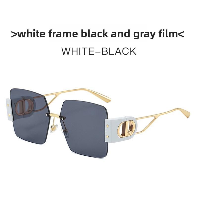 Fashion Unisex Frameless Sunglasses With Uv400 Protection For Summer Travel And Outdoor Activities