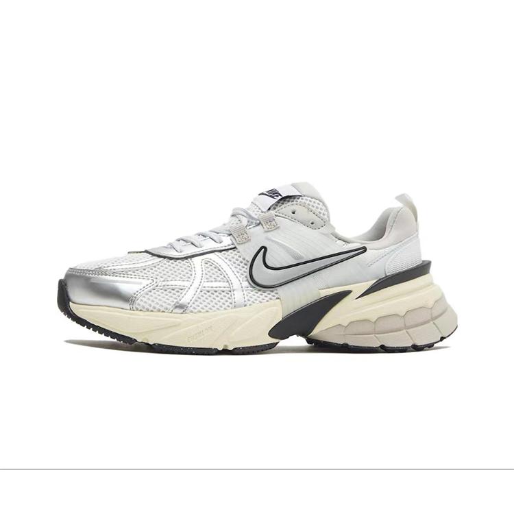 Nike V2K Run Slip Resistant Low top Casual Running Shoes Women's Silver Pink FD0736-100(Team331-)