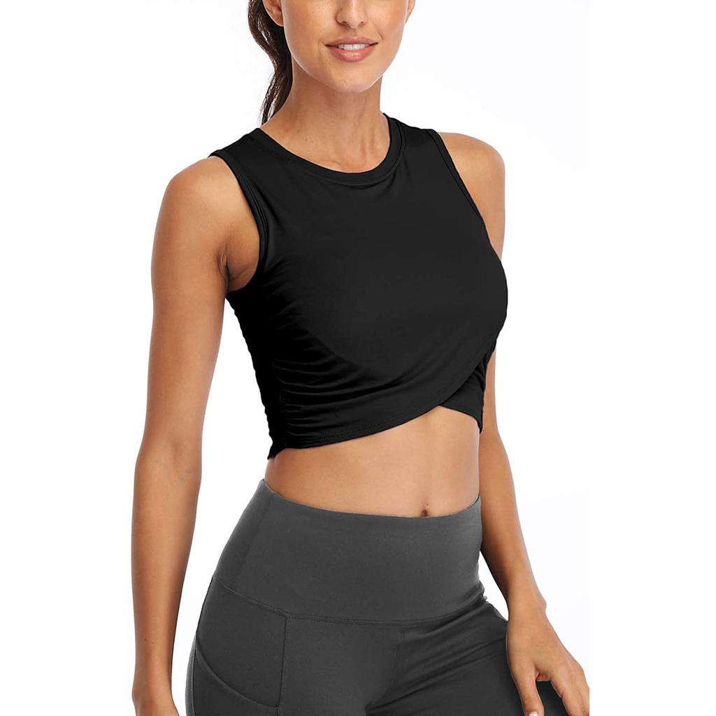 Женская футболка без рукавов, подходит для тренировок, йоги, спорта, фитнеса