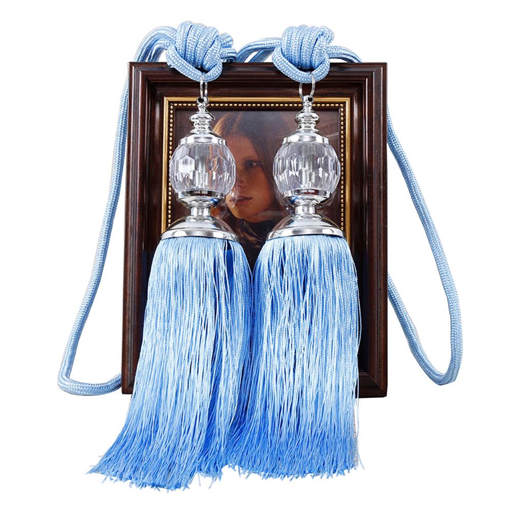 1 пара европейских искусственных хрустальных кисточек с бахромой для штор с подхватом на спине, оконные шторы, декор