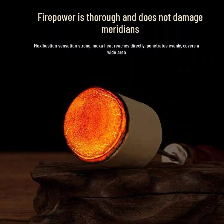 Очень большая толстая мокса-палочка из чистой полы для моксотерапии - Выдержанная полынь, толстая палочка.