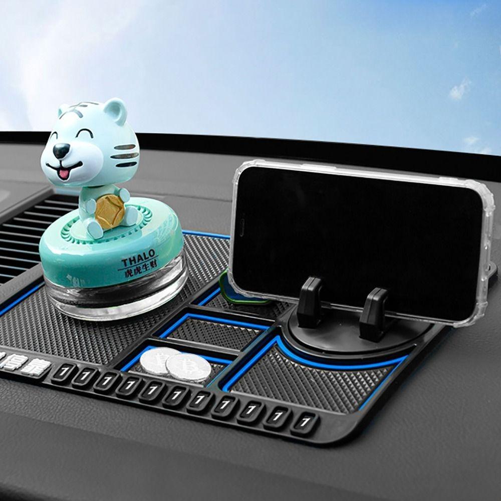 Моющийся коврик для приборной панели автомобиля из полиуретана 4 в 1, многофункциональный держатель для телефона в машину
