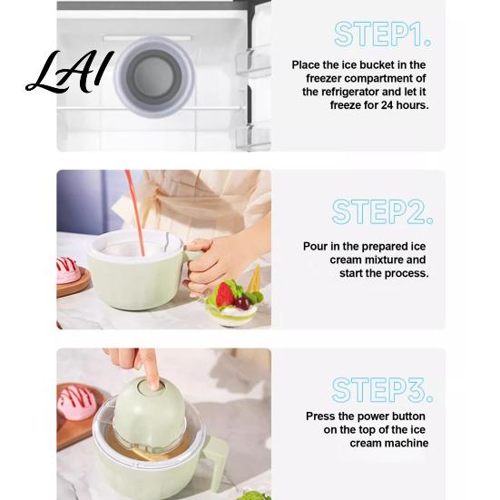 Easy Clean Kitchen Gadget Ice Cream Maker Mug Cordless Machine Rechargeable Automatic Gelato Sorbet Machine Mini Freezer Bowl for Homemade