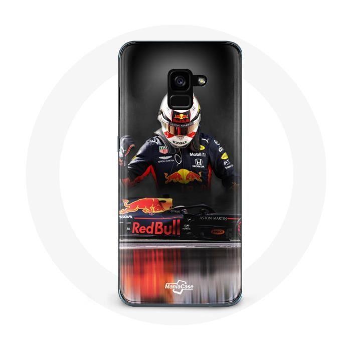 Чехол для Samsung Galaxy A8 Plus Формула 1 Макс Ферстаппен Пилот F1 Red Bull RB15
