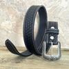 1.5" Wide Western Leather Belt Cowboy Rodeo Casual Leather Belt Floral Embossed, Size 28" To 40"