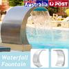 Fountain Garden Pool Pond 60*30cm Stainless Steel Pool Accent Solar Fountain Pond Garden Cascade Jardin Swimming Pool Waterfall New