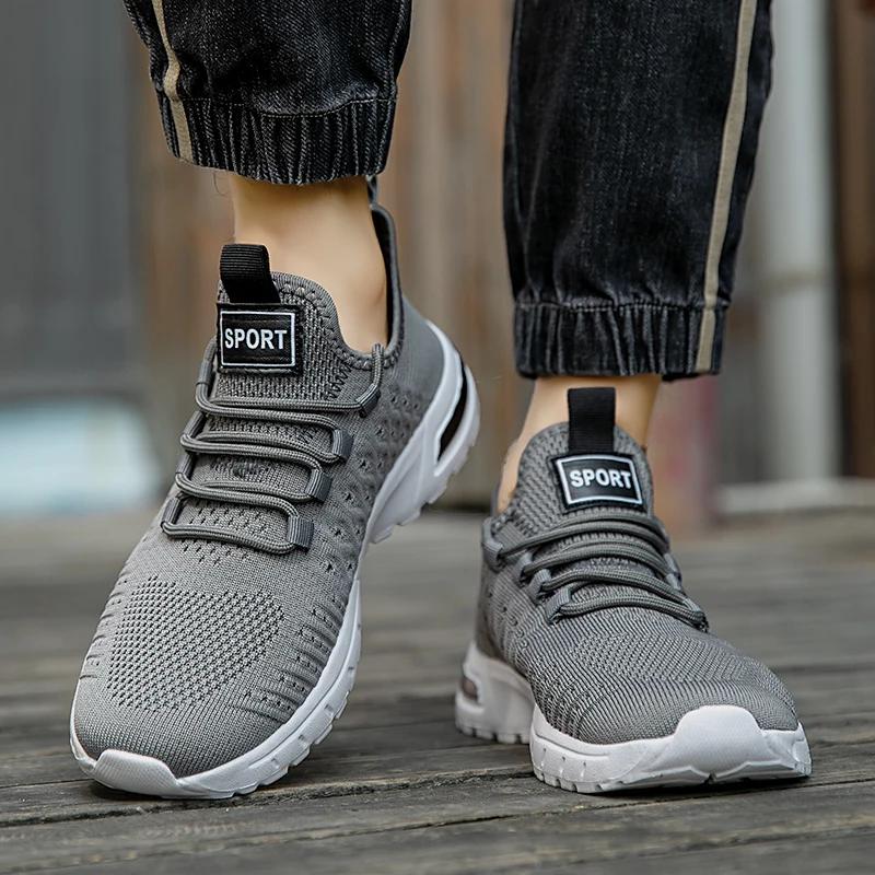 Men's Lightweight Running Shoes - Breathable Mesh Sports Shoes Suitable for Jogging and Gym Exercise, Model