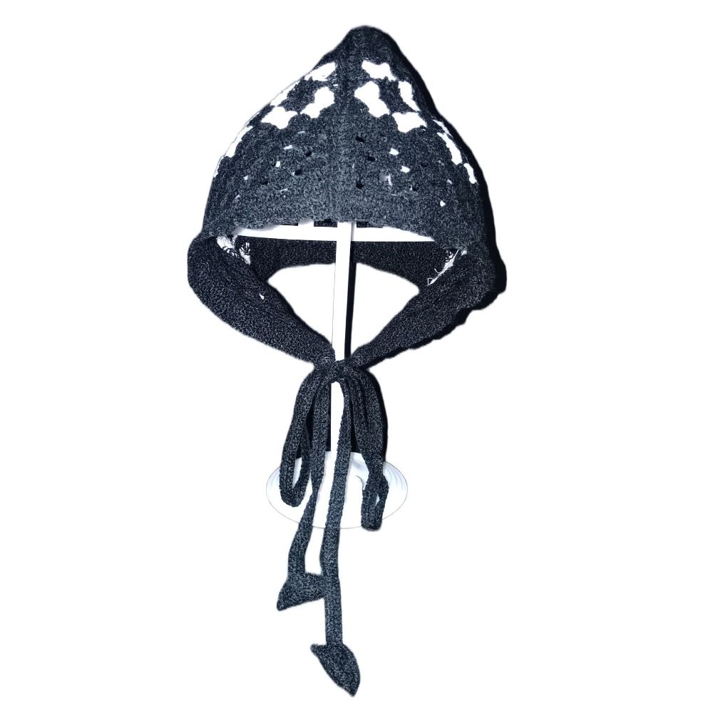 Ретро-шапки-пучки, вязаная вручную шерстяная шапка, милая шапка Баотоу для улицы