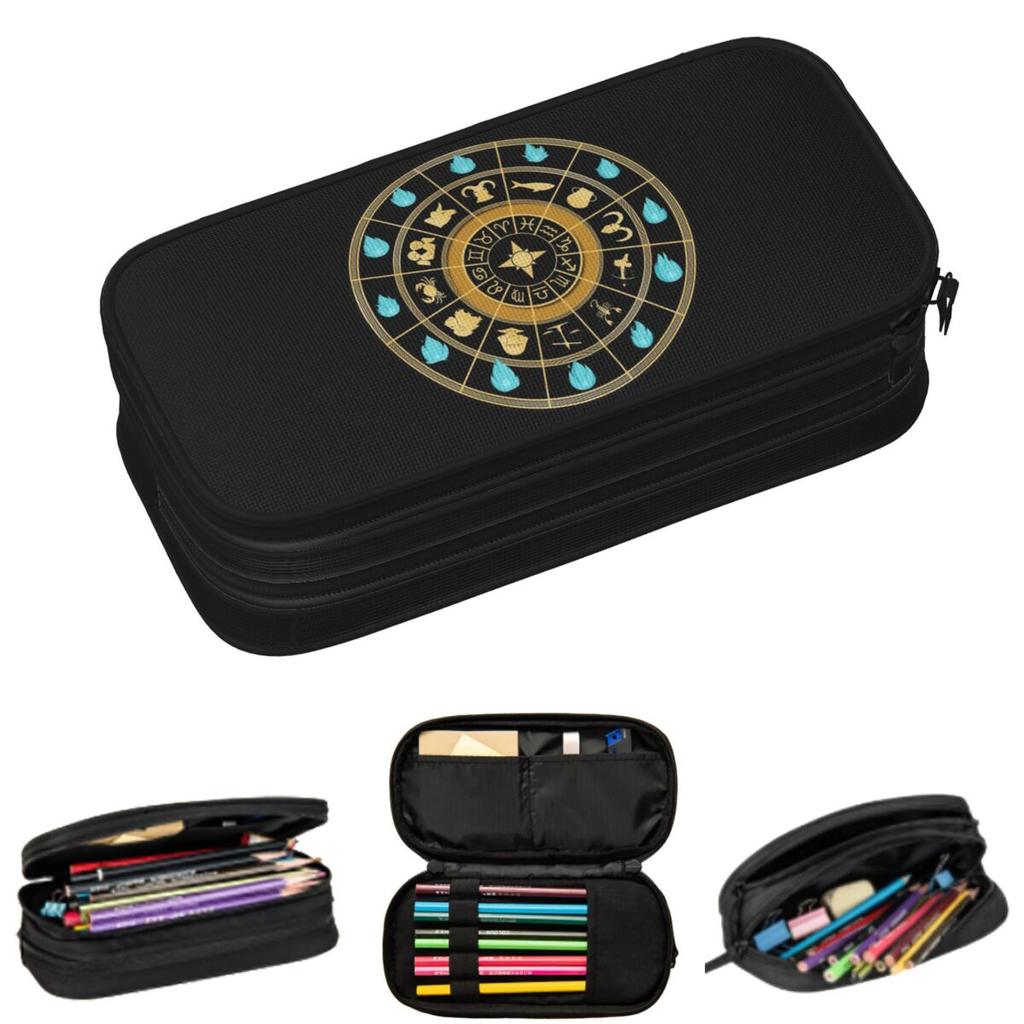 Saint Seiya Pencil Cases for Students School Pen Box Pencil Bag Big Capacity Pencil Pouch