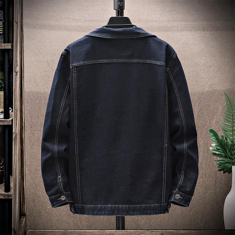 Мужская одежда, модная мужская джинсовая куртка больших размеров, осенне-весенняя верхняя одежда, повседневные мужские джинсовые пальто, большие размеры