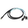 Cable SFF‑8654‑4   7 Pin Array Disk       PVC Computer Accessories