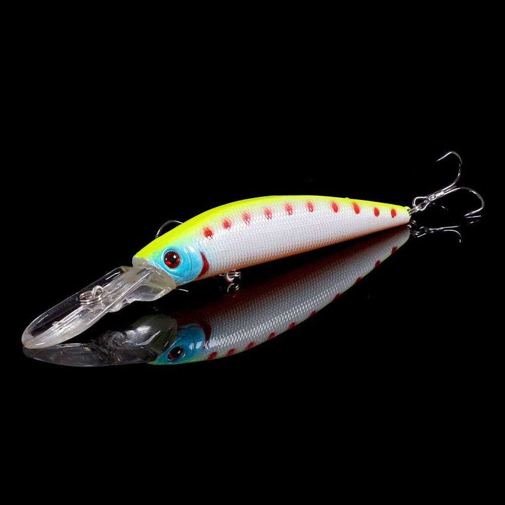 HENGJIA 1 шт., приманка для рыбалки на гольяна, реалистичная приманка для щуки, воблер, жесткая приманка с 3D-глазами, рыболовные снасти