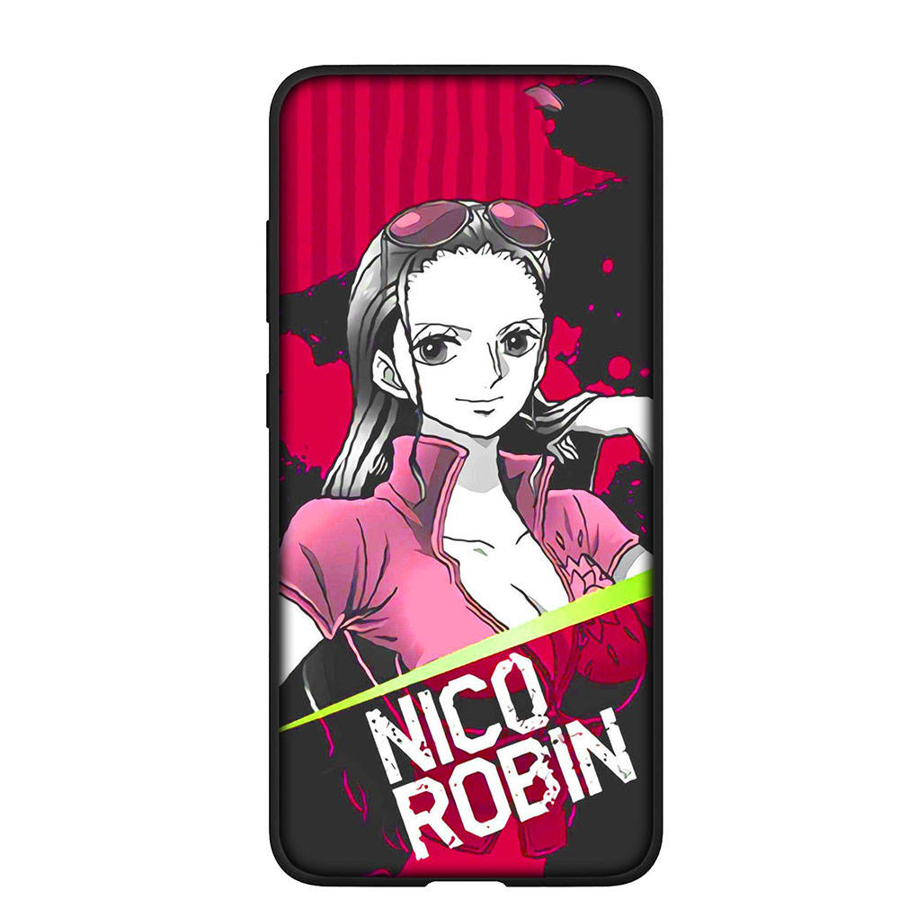 Phone Case for Samsung Galaxy S25 S24 S23 iPhone 16 15 Xiaomi Redmi Note 14 13 12 16E 11 Pro Max XR OPPO Moto Huawei Luffy One Piece Nico Robin Cover