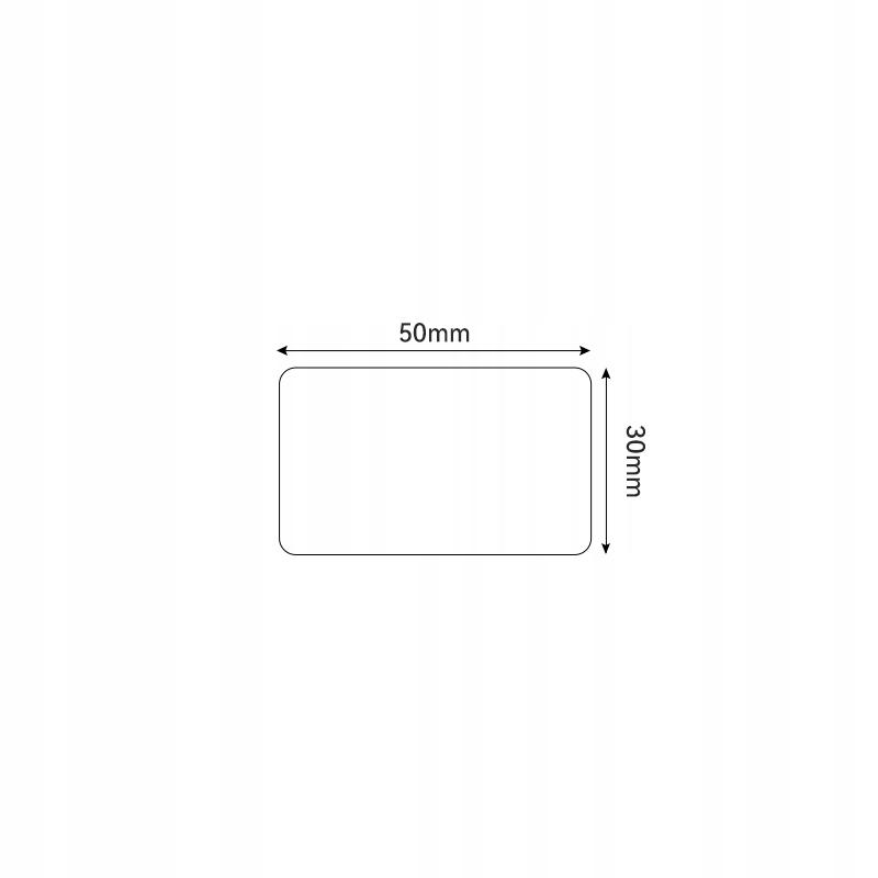 Niimbot Labels Stickers 50*30Mm White 900Pcs For K3/W Printer Original