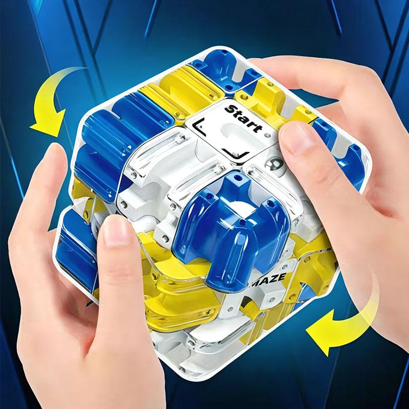 Новинка 3D лабиринт с шариком, куб-головоломка, игра-головоломка для детей и взрослых, развивающая логическое мышление, лабиринтные игрушки