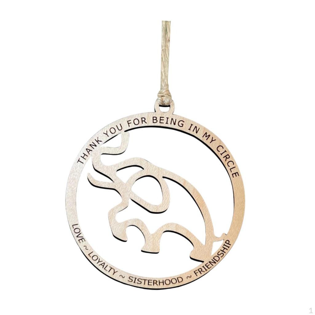 Слон деревянный автомобиль подвесной орнамент зеркало подвеска универсальный деревянный знак табличка на Рождество