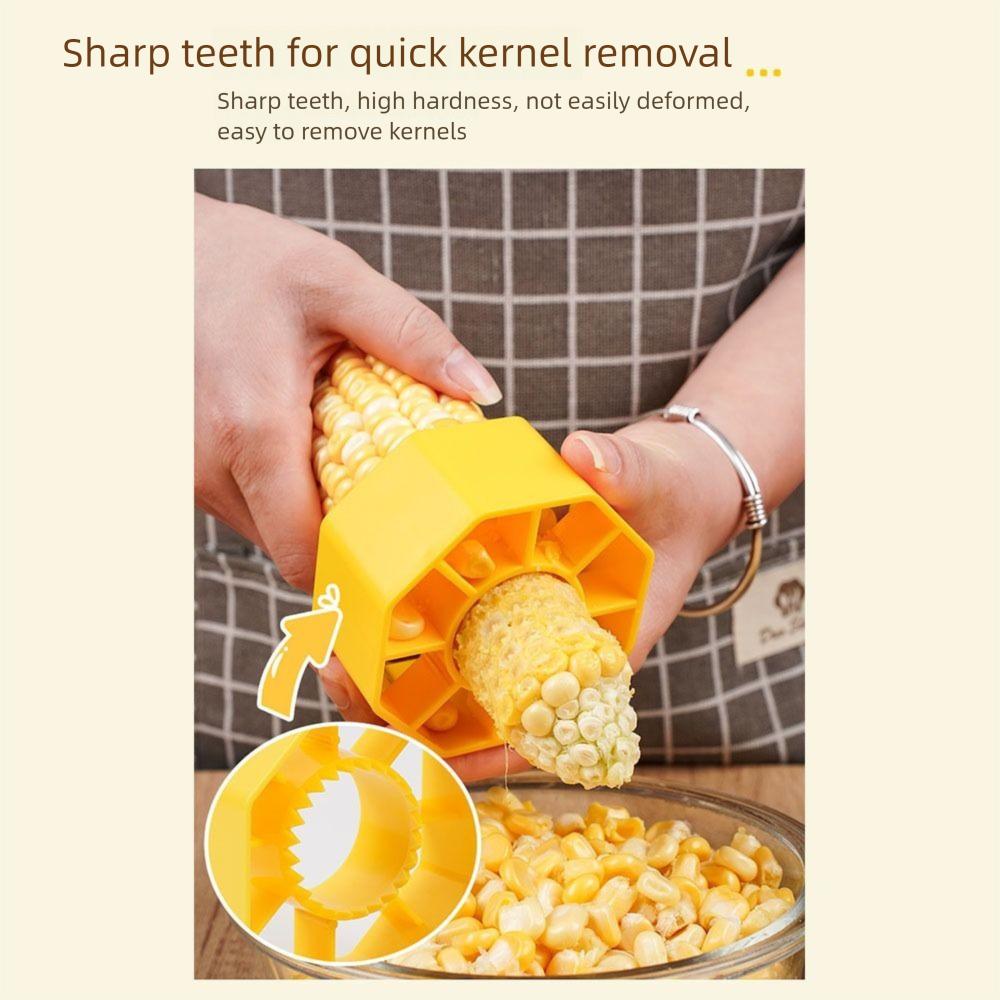 Прочный пластиковый очиститель початков кукурузы с эргономичной ручкой, инструмент для быстрого снятия зерен кукурузы, стругалка для зерен кукурузы