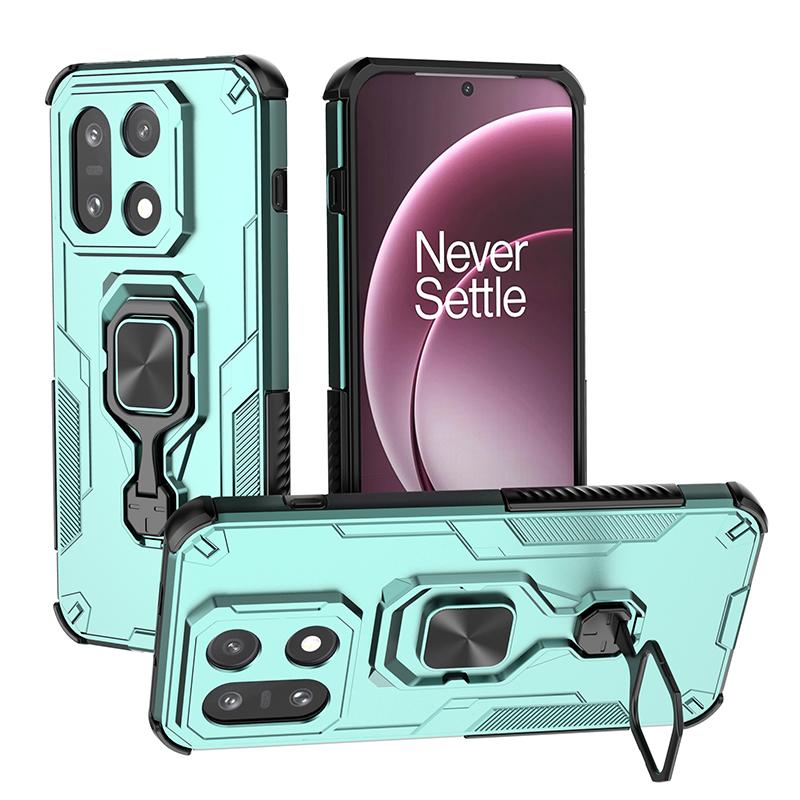 KEYSION Противоударный бронированный чехол для OnePlus 15 5G Силикон+ПК Вертикальная металлическая подставка-кольцо для телефона Задняя крышка для One Plus 1+ 15
