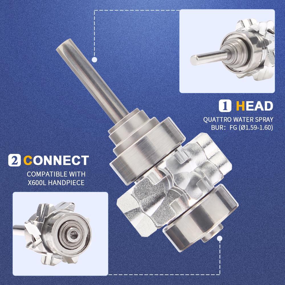 Керамические запасные части подшипника AI-C-X600L Ротор Высокоскоростная воздушная турбина Картридж с наконечником Стоматологическая клиника