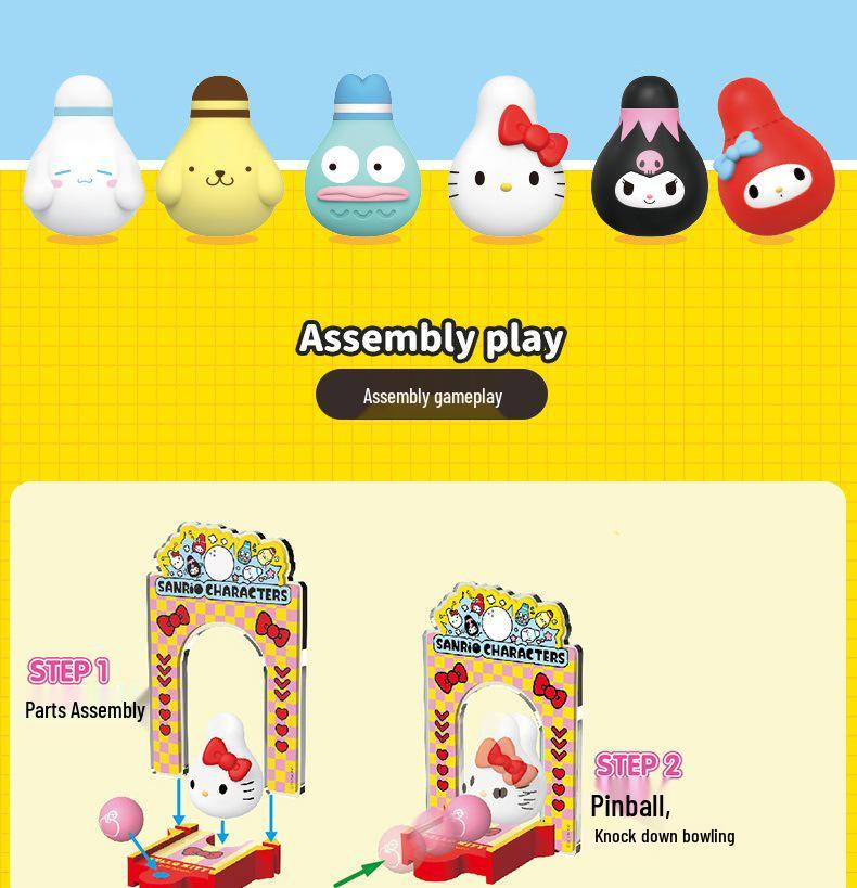 Семейный боулинг-клуб Sanrio Игрушка-фигурка из слепого пакета и настольное украшение