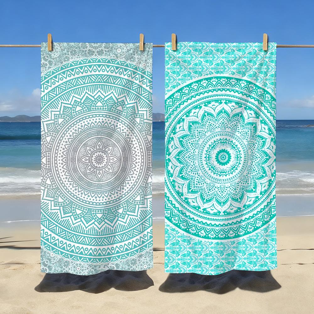 Mandala Bohemian Art Towel Soft Pool Gift For Travel Gym Shower Camping Quick Dry Sports Large Beach Towels