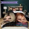 Chucky & Chica theme Pattern Bedding,Quilt Set Quilt Cover Pillowcase Home Birthday Gift (1*duvet cover+2*pillowcase,without core)XSJT0917042