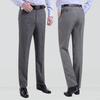 Men's Trousers Midd Leaged Men Trousers Casual Loose Thin Pants for Male Straight High Waist Man Trouser Pant