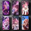 Мягкий чехол для телефона Genshin Impact Яэ Мико для iPhone 16 16E 17 Air 15 Pro Max 14 Plus 13 Mini 11 12 7 Черная задняя крышка