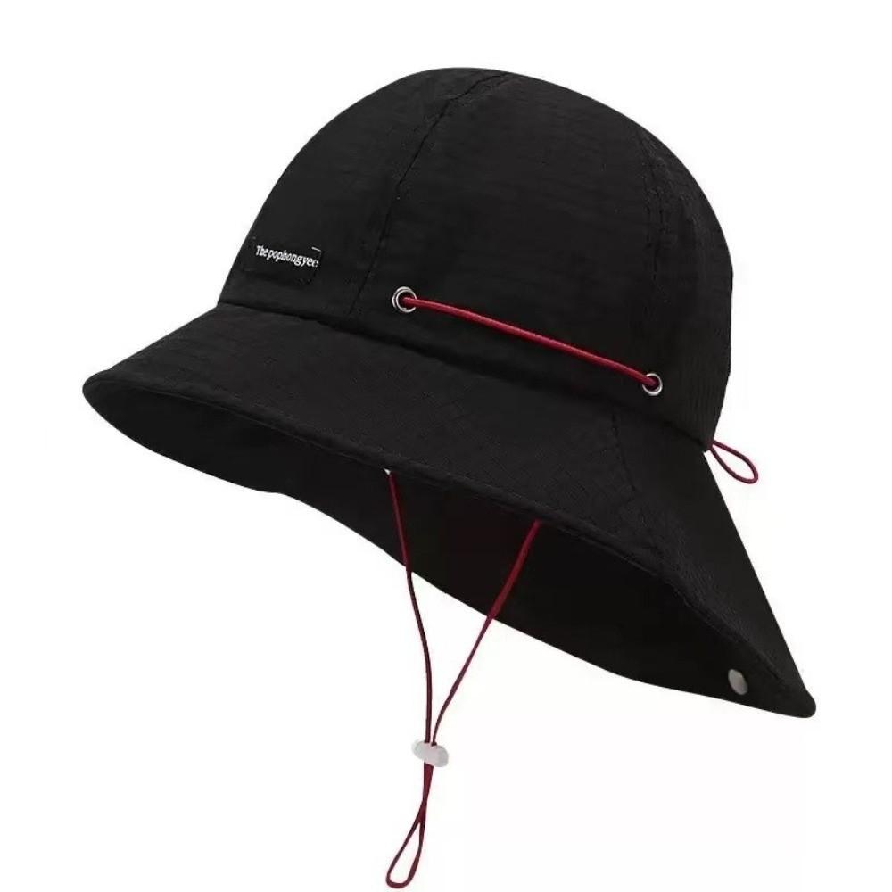 UV Protection Bucket Hat Adjustable Casual Sun Protection Hat Gifts Summer Drawstring Bucket Cap