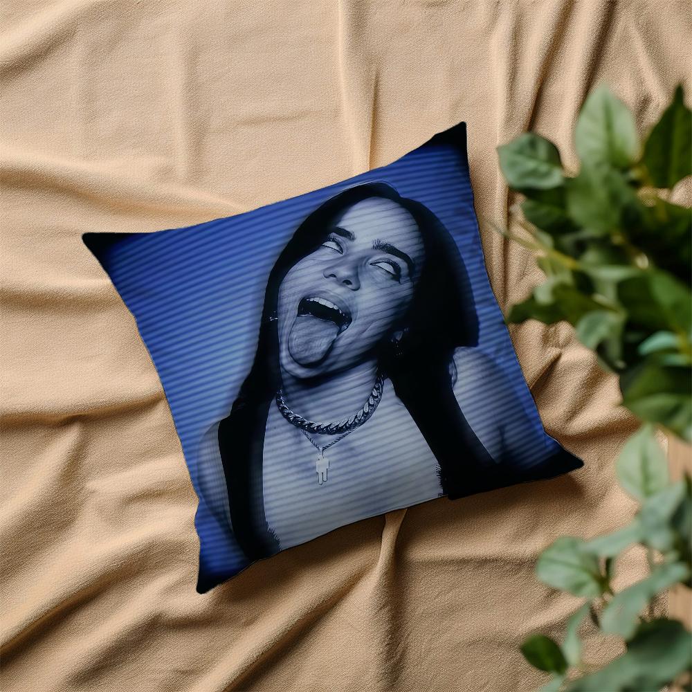 Певец B-Билли Айлиш-Eilish-ES наволочка для подушки Дом Постельное белье Диван Гостиная Наволочка Простая Мягкая для кожи Чехол на подушку Подарок на вечеринку