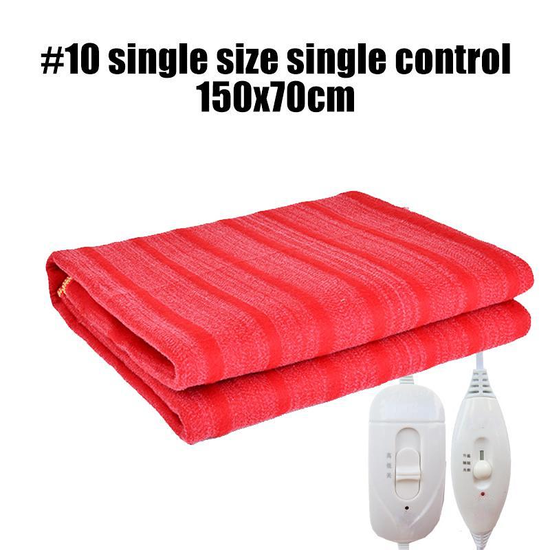 Зимнее электрическое одеяло, обогреватель 150x70 см/150x130 см, 220 В, одно одеяло с подогревом, термостат, одеяло с электрическим подогревом