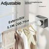 Retractable Clothesline 5M Anti-Sag Clothes Drying Laundry Line Indoor Space Saving Wall-Mounted Invisible Clothesline Ropes New