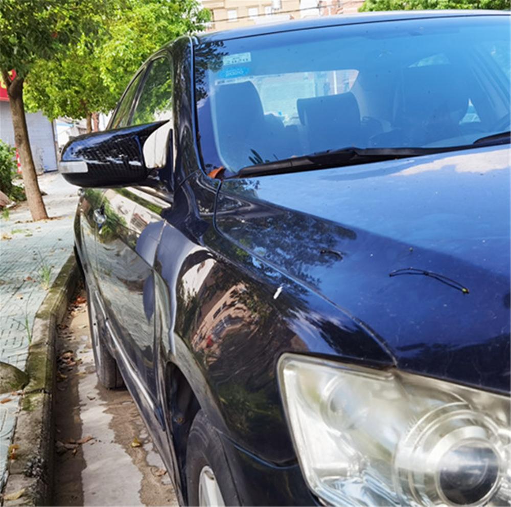Для Toyota Camry 2006-2011 Декоративная накладка на зеркало заднего вида в стиле карбон, тип "бычий рог"