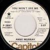 7inch Record ANNE MURRAY - You Won't See Me P3867PROMO Capitol Records 1974 US Rock Used